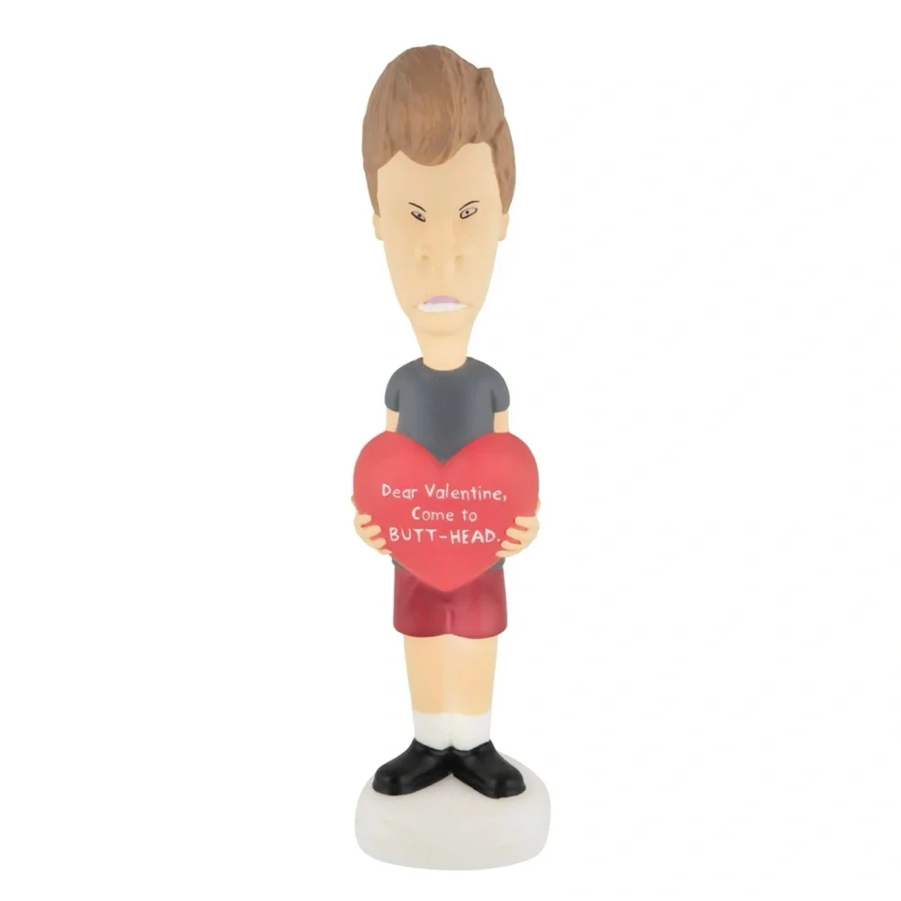 Beavis & Butthead Set of 2 Valentines Heart Message Lighted Blow Mold Decor NEW